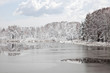 Freezing lake
