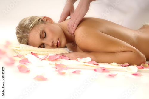 Photo: Woman on massage Woman on massage