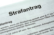 Strafantrag Strafantrag