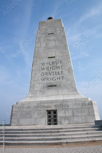 Wright Brothers monument at Kitty Hawk, North Carolina vertical