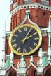 Clock of tower in Kremlin Clock of tower in Kremlin