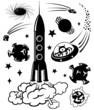 space silhouettes