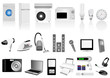 Set of detailed electronic elements