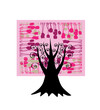 abstract floral tree abstract floral tree
