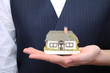 Little house in womans hands