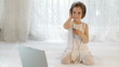 Cute girl with headphones