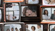 business life footage on 3D television screens