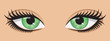 Green eyes