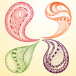 Hand drawn design elements set.