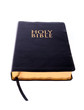 Holy Bible on white background