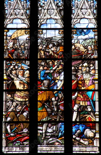 La bataille d'Auray, Eglise Saint Aubin La bataille d'Auray, Eglise Saint Aubin