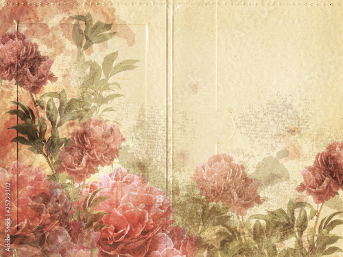Illustration: Blumen-Passpartout Blumen-Passpartout