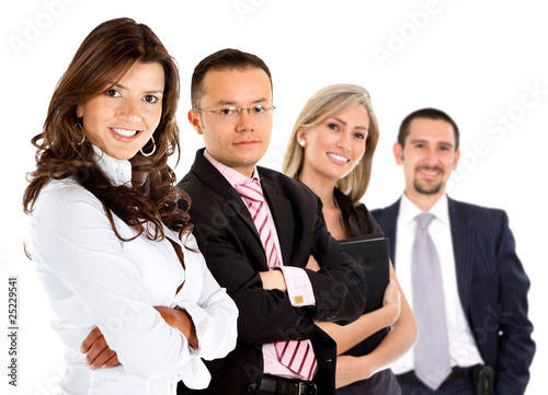 business group smiling