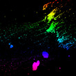 Splash water colors on a black background Splash water colors on a black background