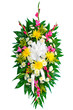 Colorful fresh flower wreathe spray Colorful fresh flower wreathe spray