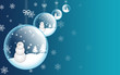 christmas design with snow ball