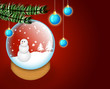 christmas design with snow