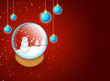 christmas design with snow