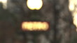 blurred metro sign in paris