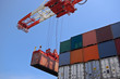 container box loading to cargo ship