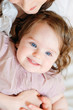 happy 9 months baby girl smiling closeup happy 9 months baby girl smiling closeup