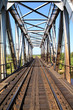 railway bridge through small river