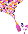 Funky wine background - 3 Funky wine background - 3