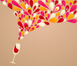 Funky wine background Funky wine background