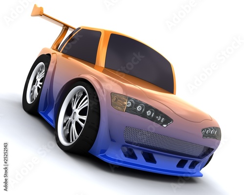 charicature of japanese drift car
