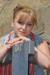 Pretty young woman relaxing outdoors Pretty young woman relaxing outdoors