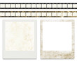 Illustration: blank film stripes and blank instant photo frames blank film stripes and blank instant photo frames