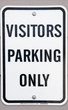 Visitors parking only