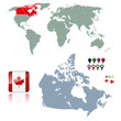 Vektor: Canada symbols vector set Canada symbols vector set
