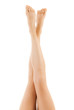 Beautiful legs on a white background Beautiful legs on a white background