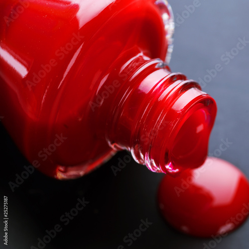 Photo: Red Nail Polish Closeup Red Nail Polish Closeup