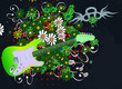 Guitar background - Vector Guitar background - Vector