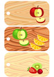 chopping boards from different wood