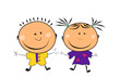 vector happy kids