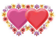Old styled valentine's cards heart