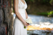Bride holding a wedding bouquet