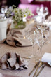 Table set for an event party