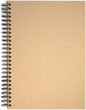 Front page of spiral bound note pad binder