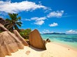 Seascape view, Seychelles, La Digue island