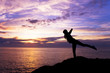woman in sunset
