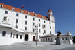 Bratislava castle after renovation with king Svatopluk Bratislava castle after renovation with king Svatopluk