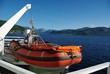 Lifeboat aboard the ferry Lifeboat aboard the ferry
