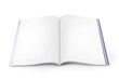Open Magazine with Blank Pages Open Magazine with Blank Pages