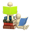 3d puppets, reading the books