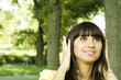 Young woman listening to music