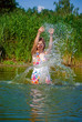 beautiful girls in water